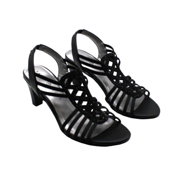 Karen Scott Black Dress Sandals - Picture 1 of 8